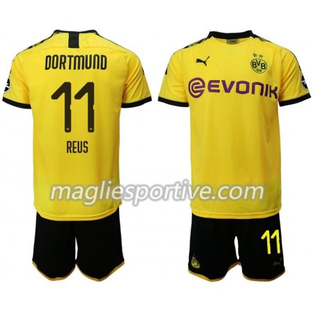 Completo Calcio Borussia Dortmund Reus 11 Bambino Divisa Prima 2019/2020